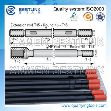 Tubo de guía de perforación de banco R32 / T38 / T45 / T51